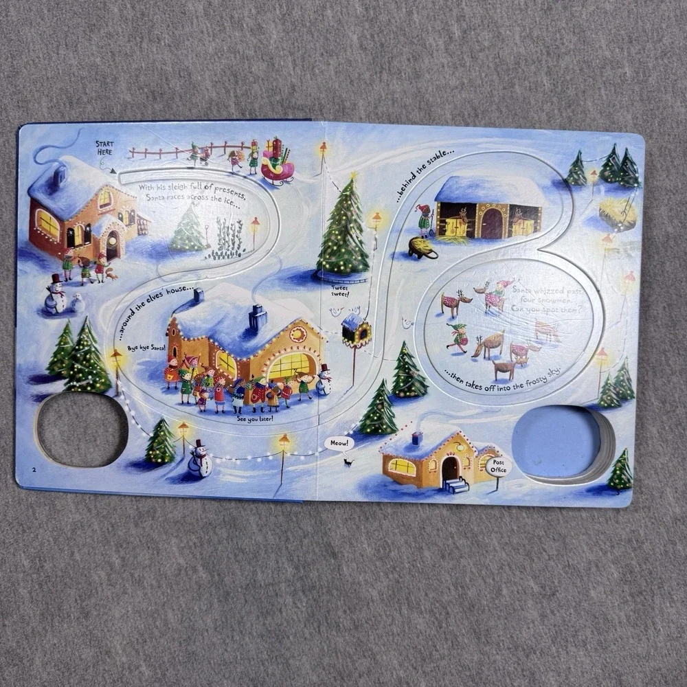 Pull-Back‎ Busy Santa Book - Board book, by Watt Fiona - READ DESCRIPTION!